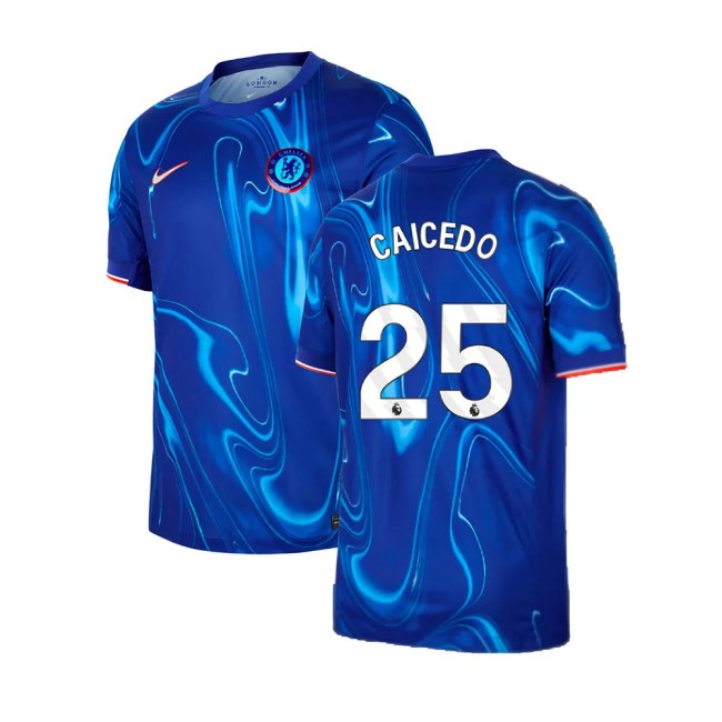 2024-2025 Chelsea Home Shirt (Caicedo 25)-SoccerKits Hub | Buy Soccer Jerseys Online